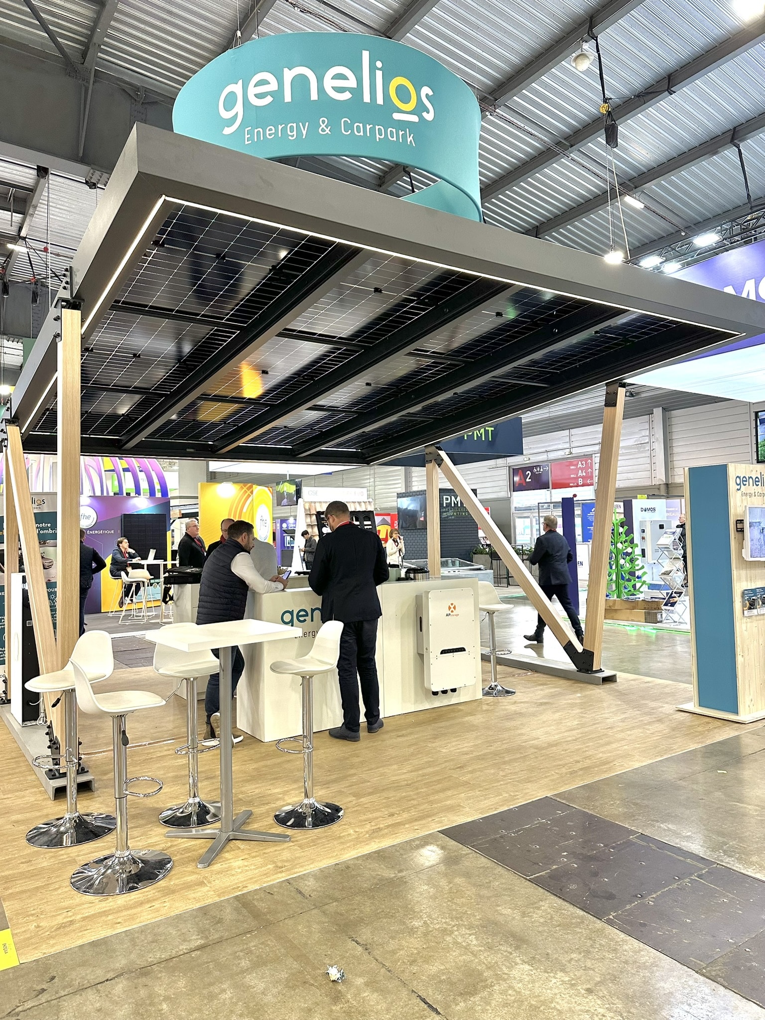 L’ombrière photovoltaïque Genelios à EnerGaïa 2024