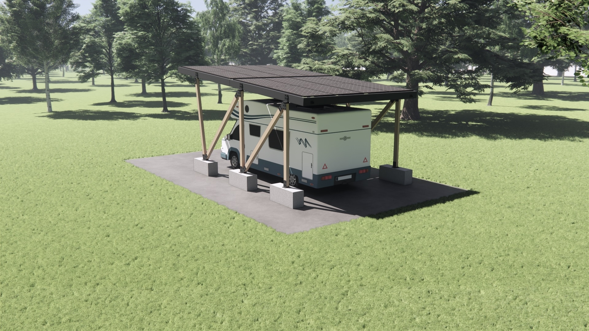 GenPark Camp : notre nouvelle ombrière exclusive dédiée aux camping-cars et espaces de loisirs